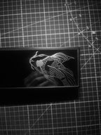 Swimming koi - clip on rearview mirror