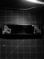 Spike heart trinket - clip on rearview mirror