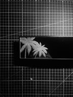 Palm trees - clip on rearview mirror