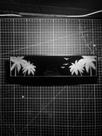 Palm trees - clip on rearview mirror