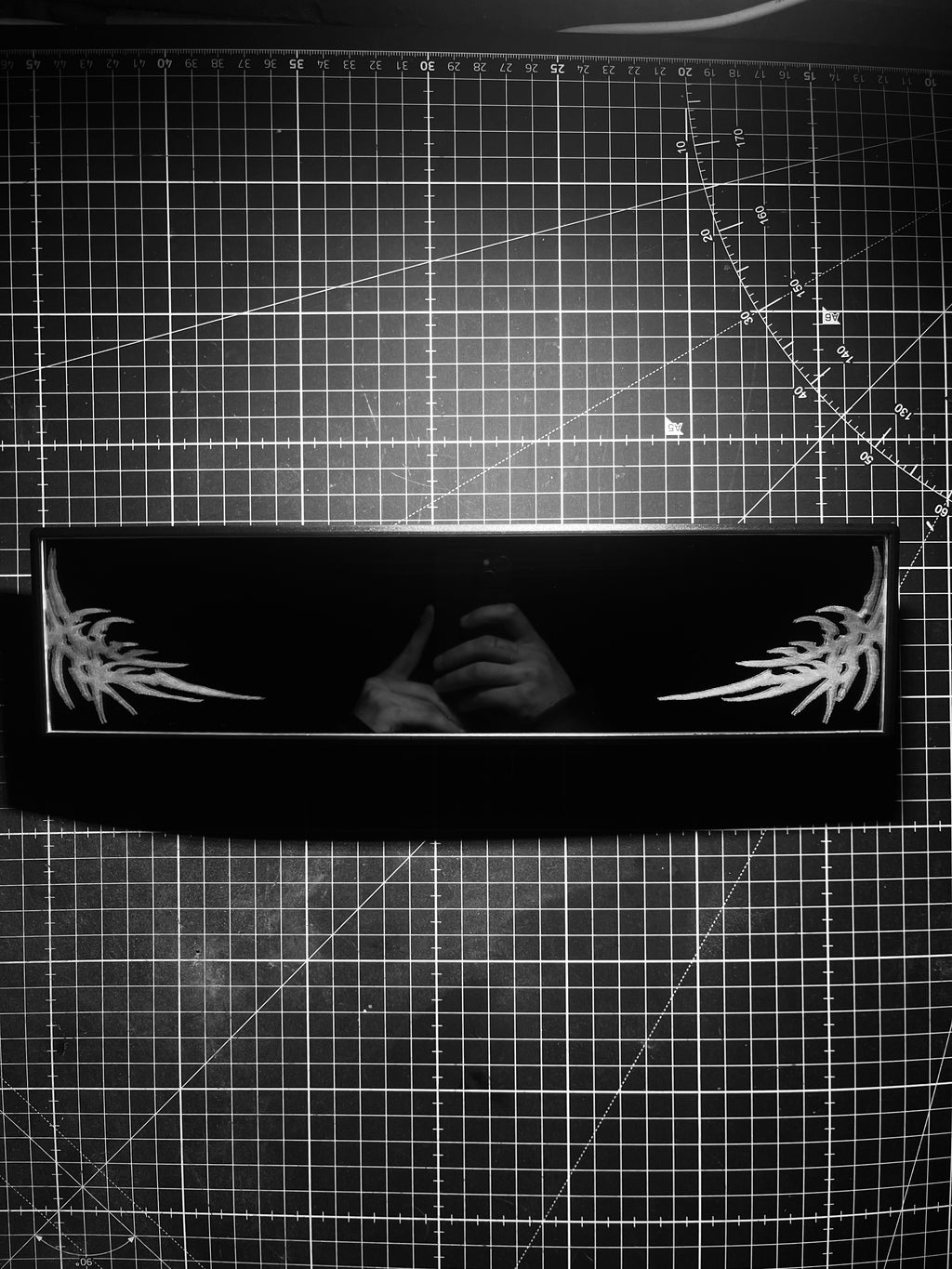 Neo tribal - clip on rearview mirror