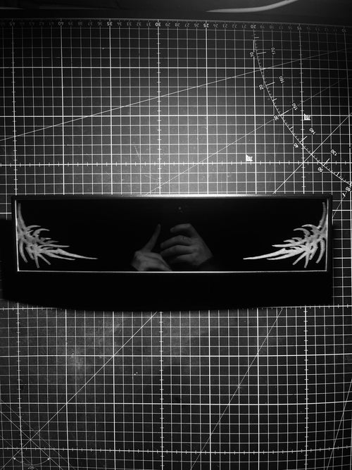 Neo tribal - clip on rearview mirror