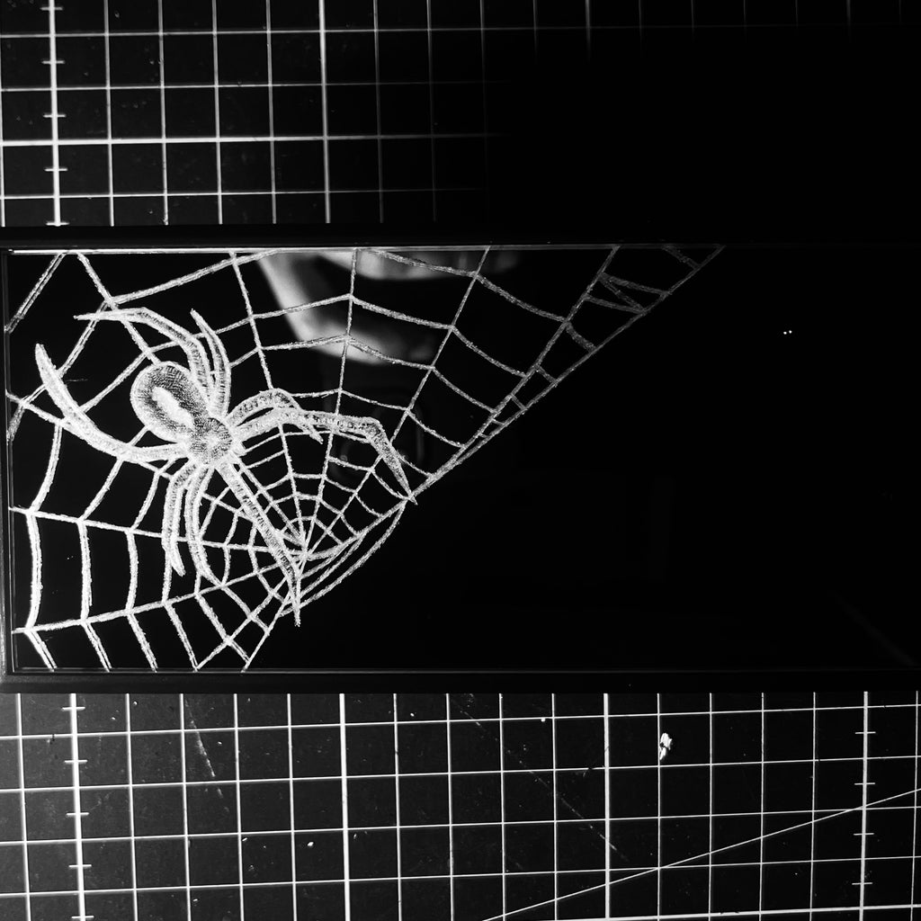 Black widow - clip on rearview mirror