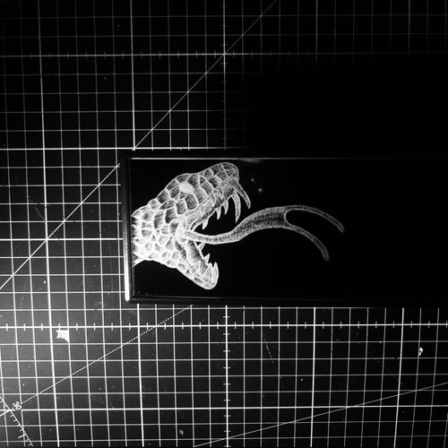 Duelling snakes - clip on rearview mirror