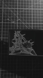 Spike heart trinket - clip on rearview mirror