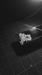 Spike heart trinket - clip on rearview mirror