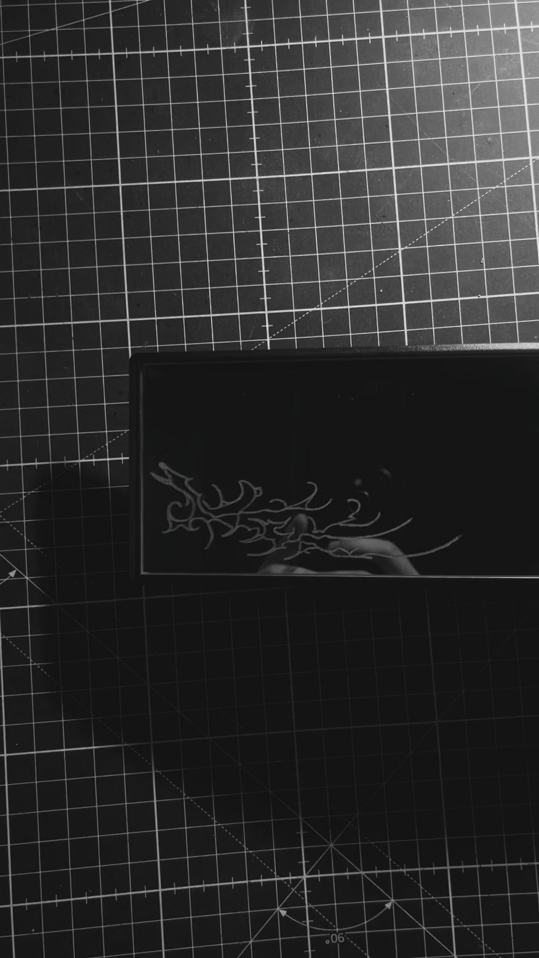 Skinny sigil - clip on rearview mirror